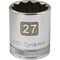 Dynamic 1/2" Drive, 27mm Metric Socket, 12 Points D015127 - alternate 5